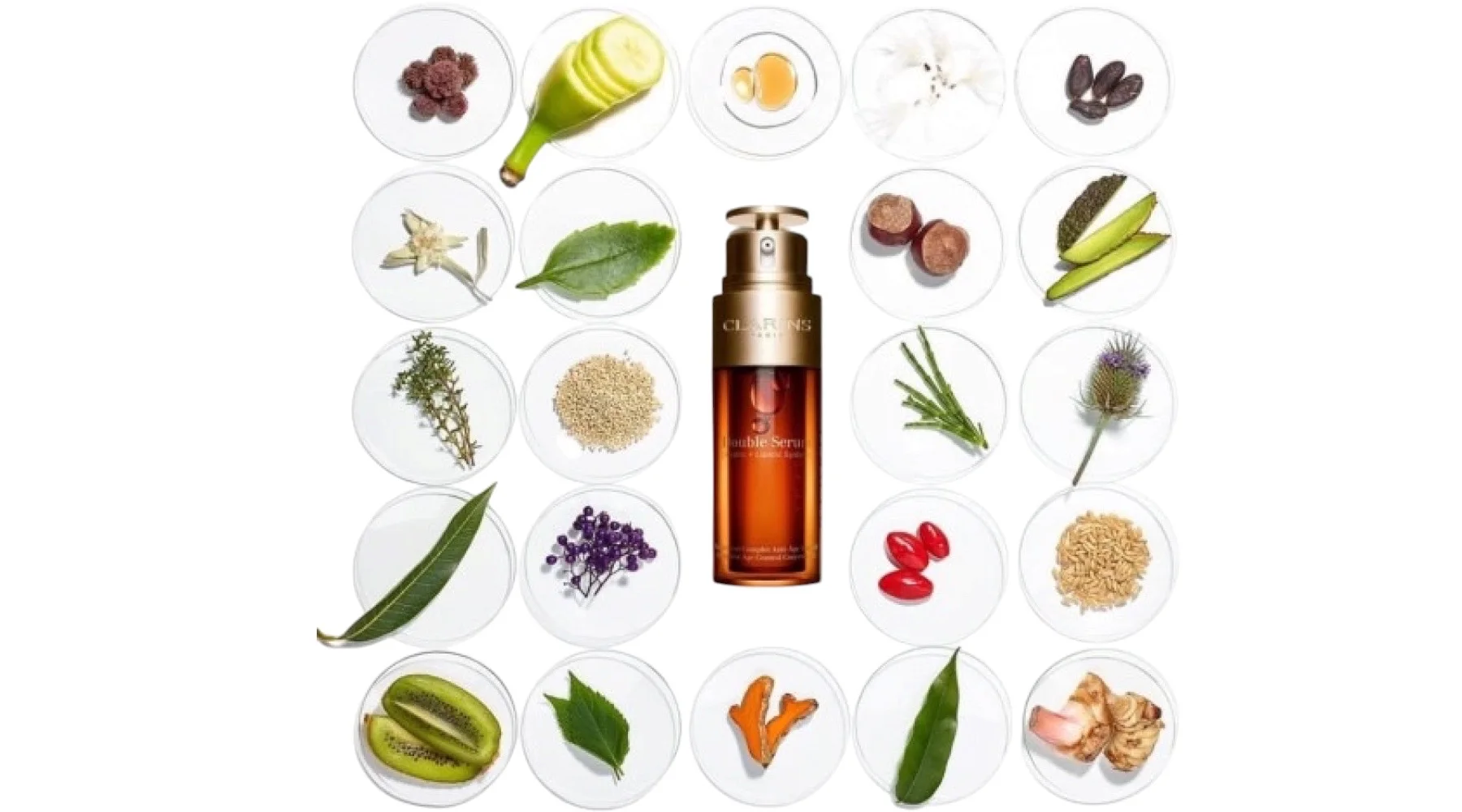 مجموعة  كلارنس دبل سيروم2 Clarins Double Serum Complete Age Control Concentrate pack 50 ml x