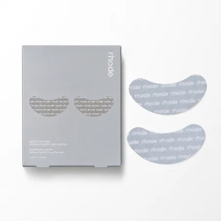 rhode Peptide Eye Prep Set – Depuffing & Brightening Eye Patchesلاصقات العين مكونه من 6 شرائح    .