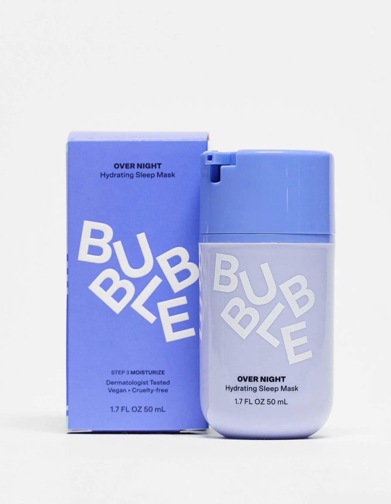 Bubble Skincare Over Night Hydrating Sleep Mask - Gentle Exfoliating Overnight Face Mask for Skin Barrier Repair - Formulated with Mandelic Acid & Sodium PCA to Hydrate, Brighten & Soothe Ski
