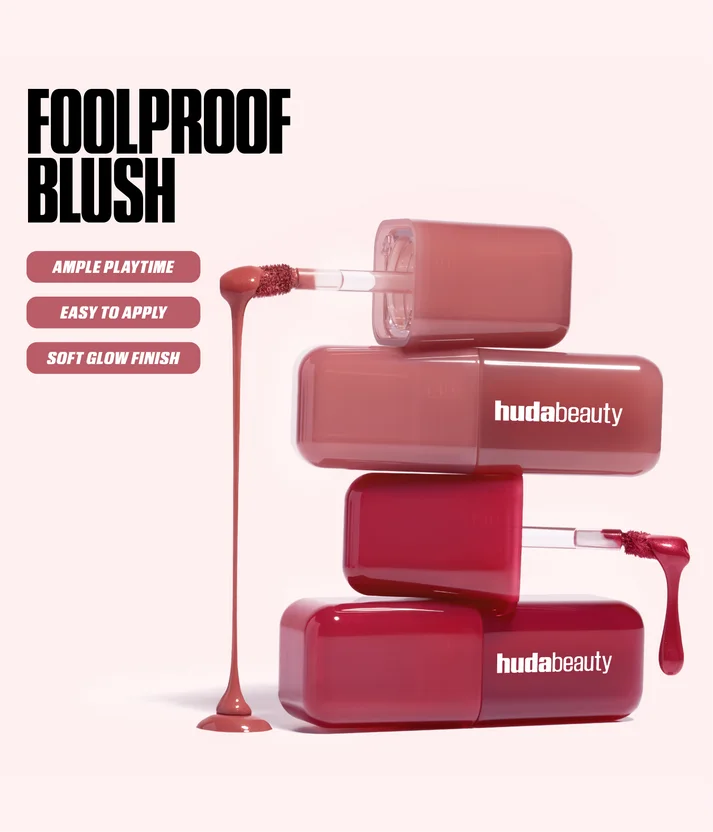 BLUSH FILTER LIQUID BLUSH.بلشر كريمي فلتر من هدى بيوتي  shade  Ube Cream