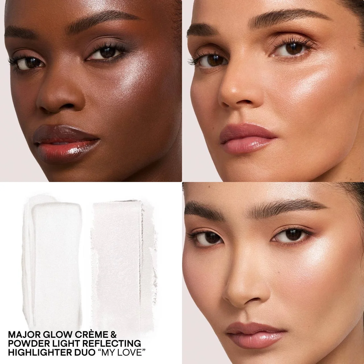 Patrick Ta Major Glow Crème & Powder Light Reflecting Translucent Highlighter Duo shde MY LOVE