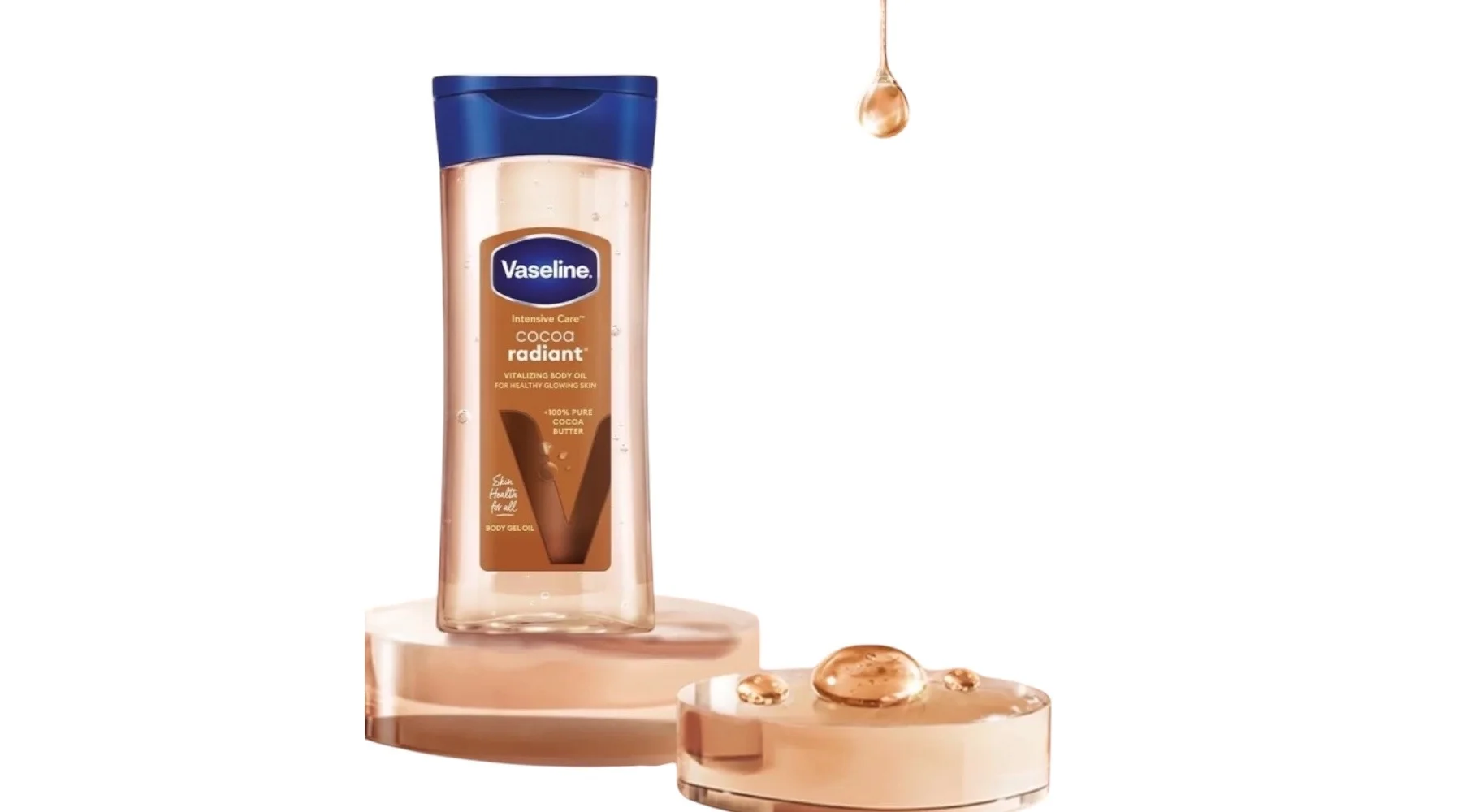 Vaseline cocoa radiant Body Oil ( 200 ml)زيت الجسم المشع بالكاكاو الفازلين