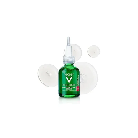 سيروم فيشي نورماديرم BHA المقشر بحمض الجليكوليك 4% – علاج لطيف لحب الشباب للوجه. Vichy Normaderm BHA Exfoliating Serum with 4% Glycolic Acid - Gentle Acne Treatment for Face