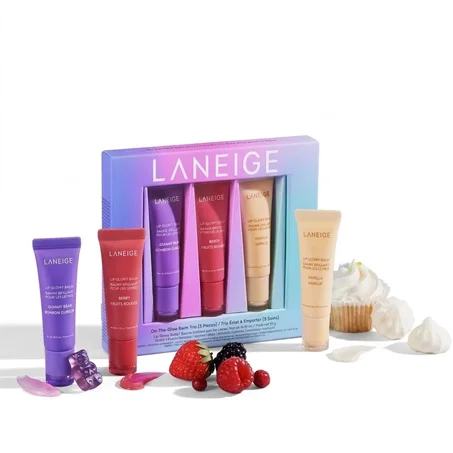 LANEIGE On-The-Glow Balm Trioمجموعة مرطب شفاه On-The-Glow الثلاثية من LANEIGE