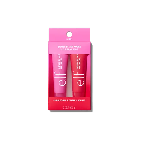 Squeeze Me More Lip Balm Duo .Bubblegum & Cherry