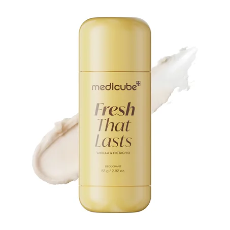 Medicube Kojic Acid & Turmeric Aluminum-Free Deodorant | Vanilla & Pistachio Perfumed Stick 83g  مزيل عرق ميديكوب بحمض الكوجيك والكركم، خالٍ من الألومنيوم، ستيك معطّر برائحة الفانيليا والفستق