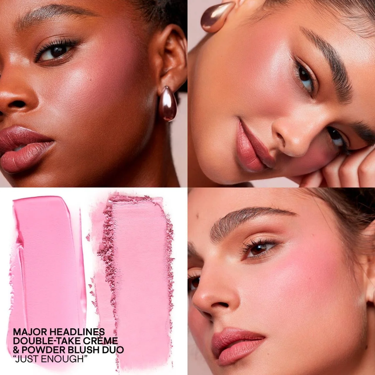 Patrick Ta Major Headlines Double-Take Crème & Powder Blush Duo Just Enough - soft blue pink