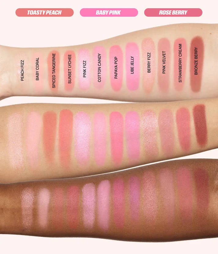 BLUSH FILTER BLURRING BLUSHLIGHTERS PALETTE baby pink