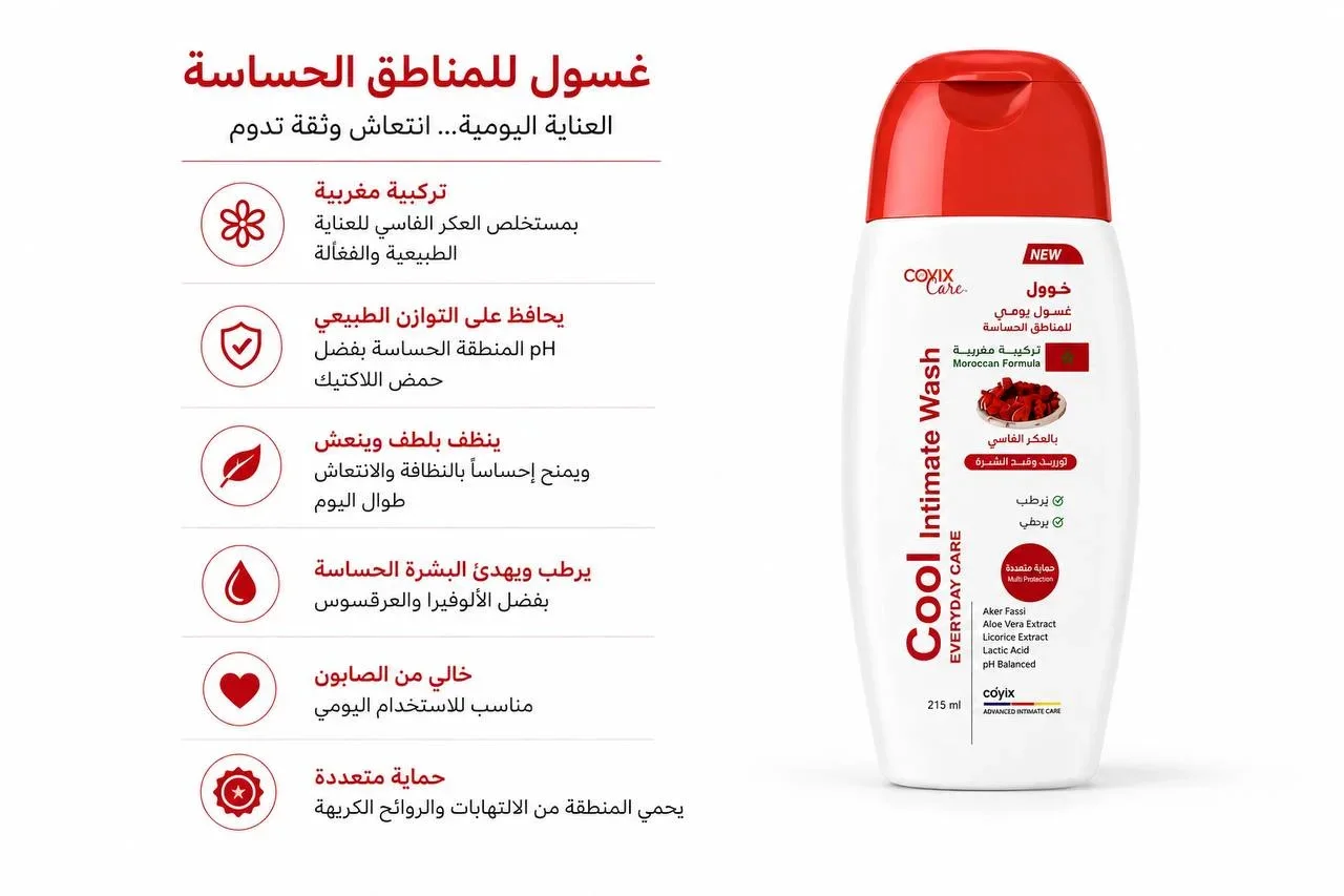 غسول المناطق الحساسة COVIX CARE COOL INTIMATE WASH DAILY CARE OF SENSITIVE AREAS