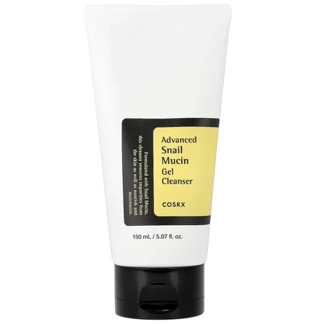غسول COSRX Advanced Snail Mucin Power Gel Cleanser – تنظيف لطيف وترطيب بالبروتين الحلزوني 150 مل