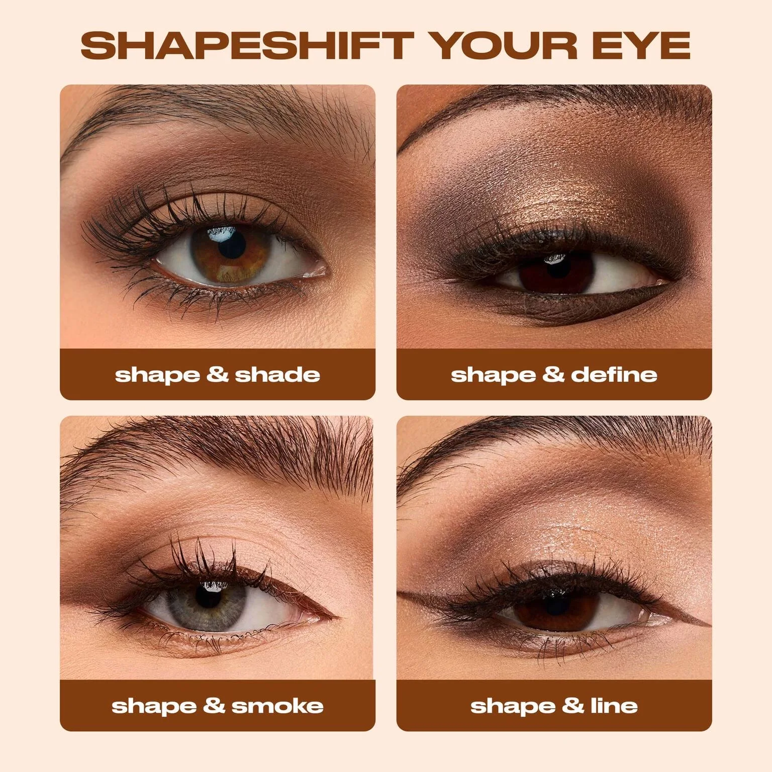 NAKED SHAPED MULTI-TASKING EYESHADOW PALETTE WARM