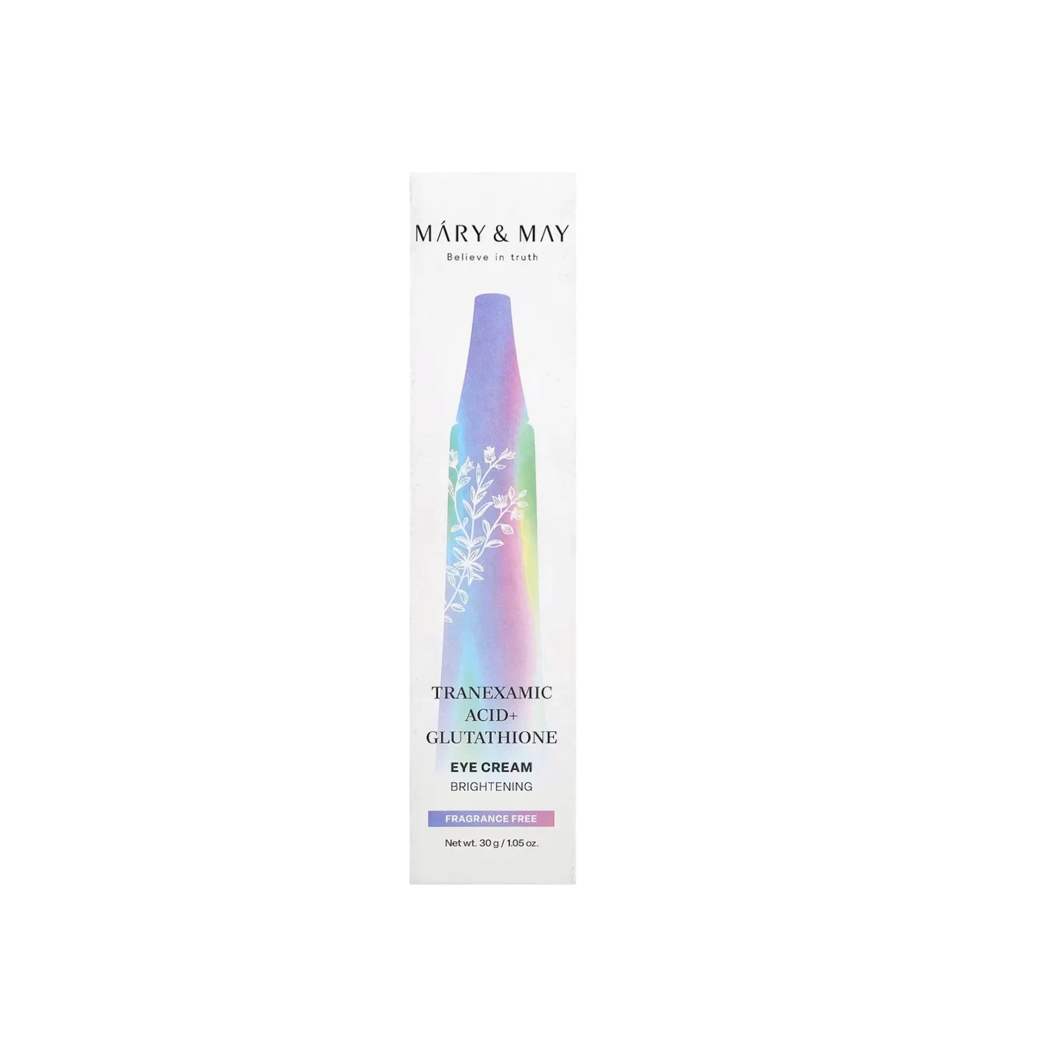 Mary & May Tranexamic Acid + Glutathione Eye Cream 30 g منطقة العين الأكثر إشراقا