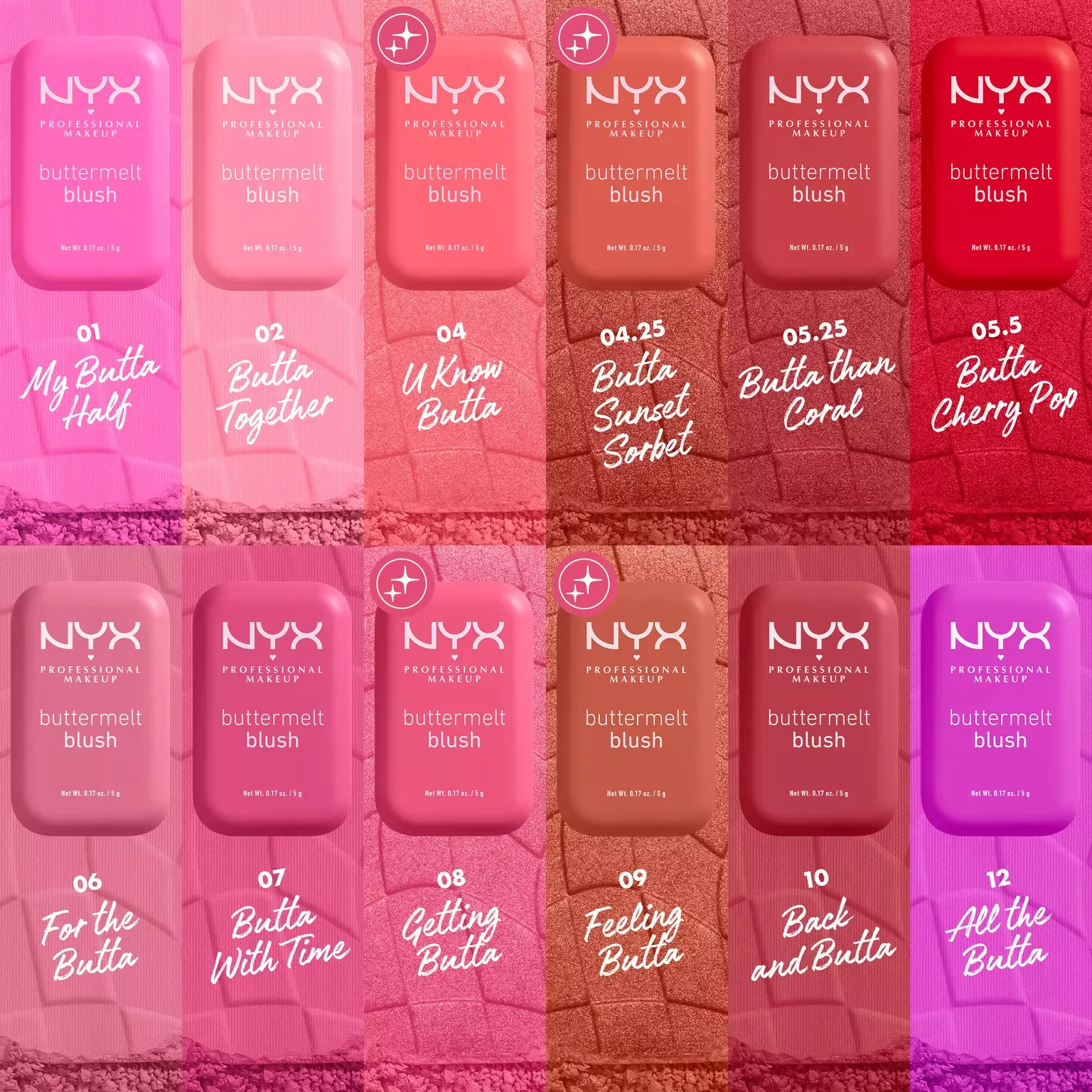 NYX blush PROFESSIONAL MAKEUP BUTTERMELT POWDER BLUSH UP TO 12H WEAR  بلشر عالي الثبات