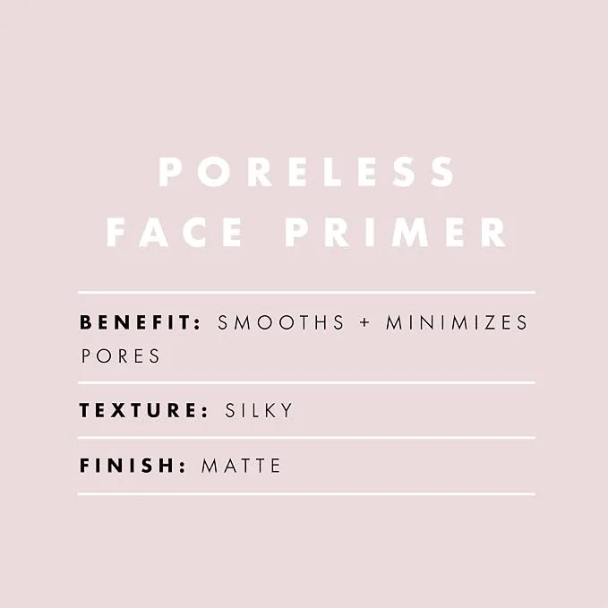elf Poreless Face Primer - Large, Silky, Skin-Perfecting, Lightweight, Long Lasting, Absorbs Quickly, Smooths, Preps, Creates Flawless Base, Infused with Tea Tree and Vitamins A