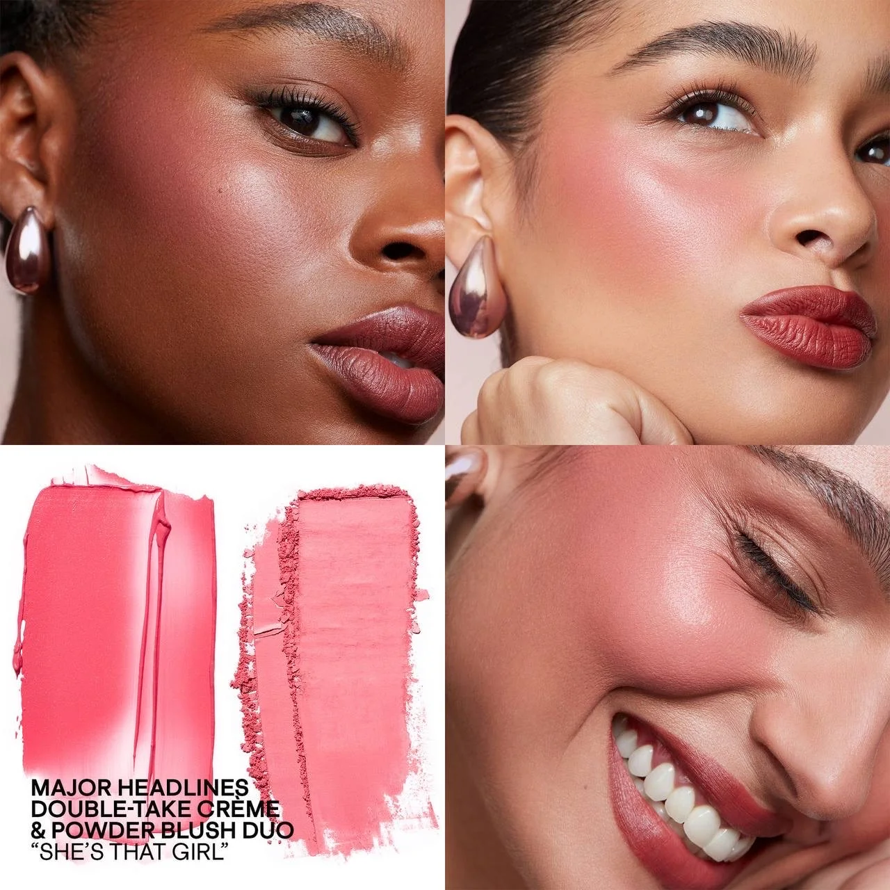 Patrick Ta Major Headlines Double-Take Crème & Powder Blush Duo She's That Girl - soft pink