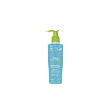 غسول جل رغوي مطهر من بيوديرما سيبيوم ، 200 مل Bioderma sébium Purifying Cleansing Foaming Gel