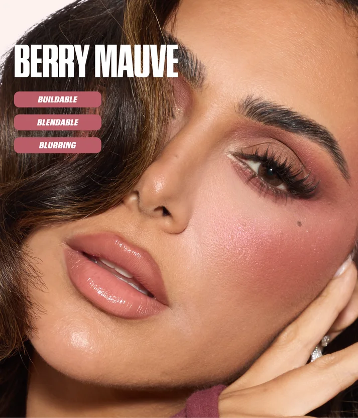 BLUSH FILTER LIQUID BLUSH.بلشر كريمي فلتر من هدى بيوتي  shade  Ube Cream