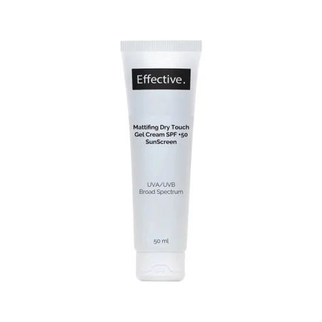 Effective Mattifying Dry Touch Gel Cream SPF50+ Sunscreen 50mlواقي شمس جل كريمي بلمسة مطفية