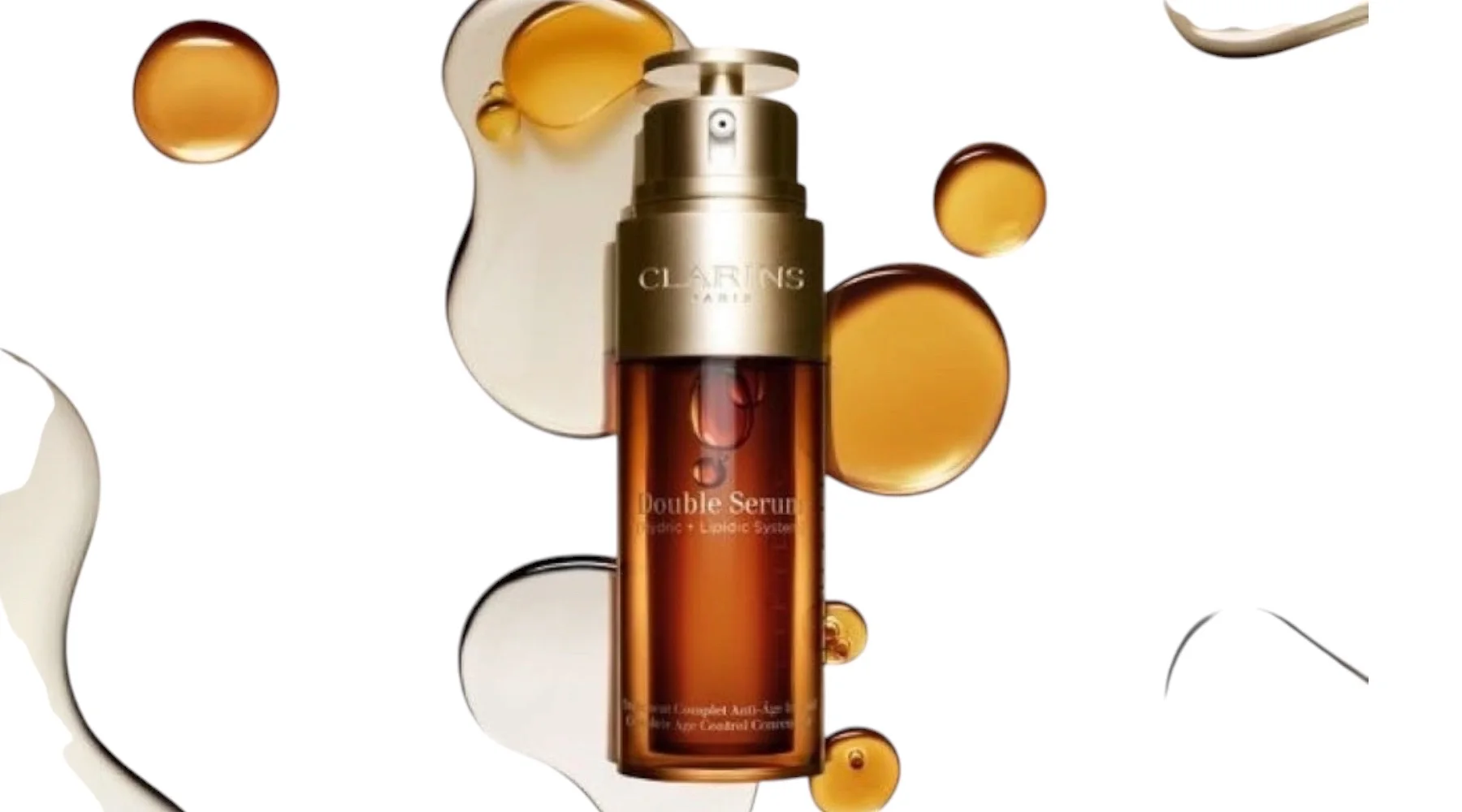مجموعة  كلارنس دبل سيروم2 Clarins Double Serum Complete Age Control Concentrate pack 50 ml x
