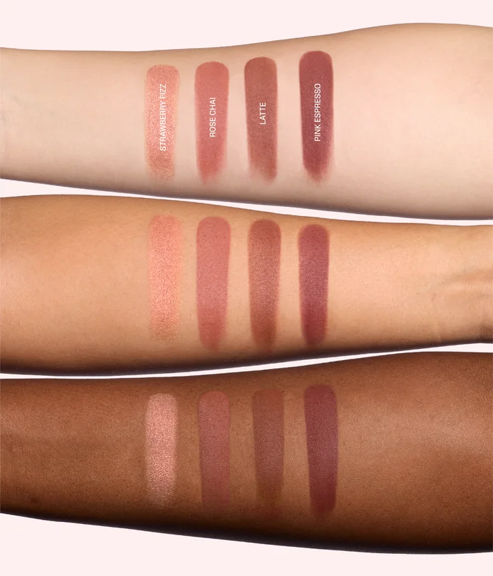 Huda Beauty BLUSH FILTER BLURRING BLUSHLIGHTERS PALETTE Strawberry Latte