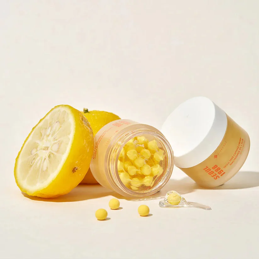 KSECRET SEOUL 1988 Capsule Cream Niacinamide 5% Yuja Brightening Moisturizer 50mlكريم مرطب ومفتح للبشرة من KSECRET SEOUL 1988 يحتوي على 5% نياسيناميد مع يوجا،
