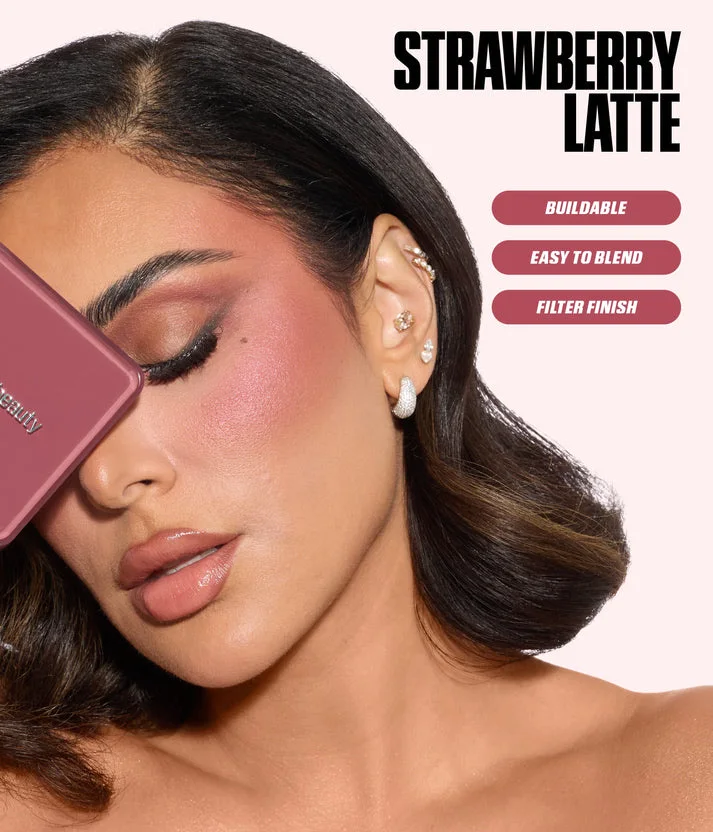 Huda Beauty BLUSH FILTER BLURRING BLUSHLIGHTERS PALETTE Strawberry Latte