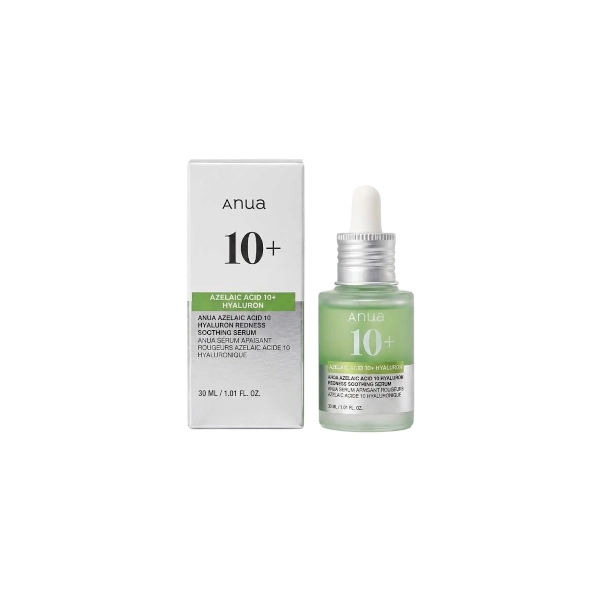 Anua - Azelaic Acid 10 Hyaluron Redness Soothing Serumأنوا – سيروم حمض الأزيليك 10% والهيالورونيك لتهدئة الاحمرار