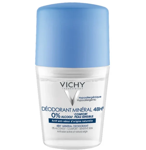 مزيل العرق من فيتشي مزيل العرق Vichy Soothing Antiperspirant Deo Roll On Sensitive 48H 50ml-