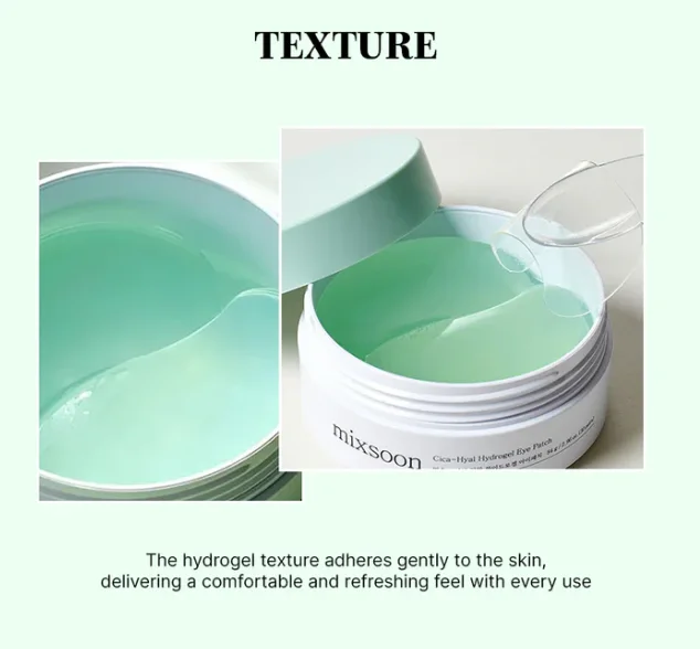 لاصقات العين الهيدروجيل سيكا-هيال mixsoon Cica-Hyal Hydrogel Eye Patch