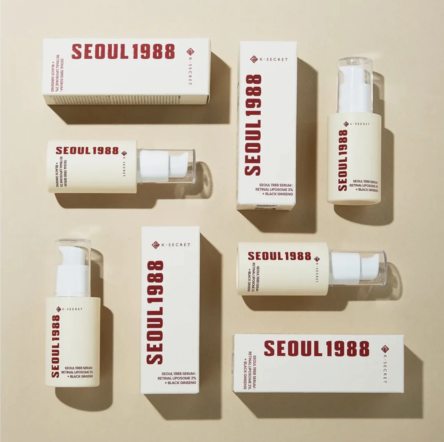 سيروم K Secret Seoul 1988 بالريتينال والجينسنغ الأسود لمكافحة علامات التقدم في السن – 30 مل