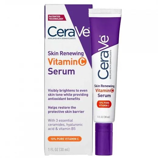 تفتيح البشرة بحمض الهيالورونيك، 30مل CeraVe Vitamin C Serum for Face