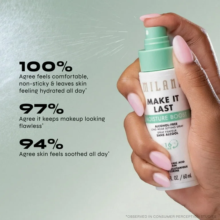 Milani Make It Last Moisture Boost Alcohol Free Setting Spray, Clear 110
