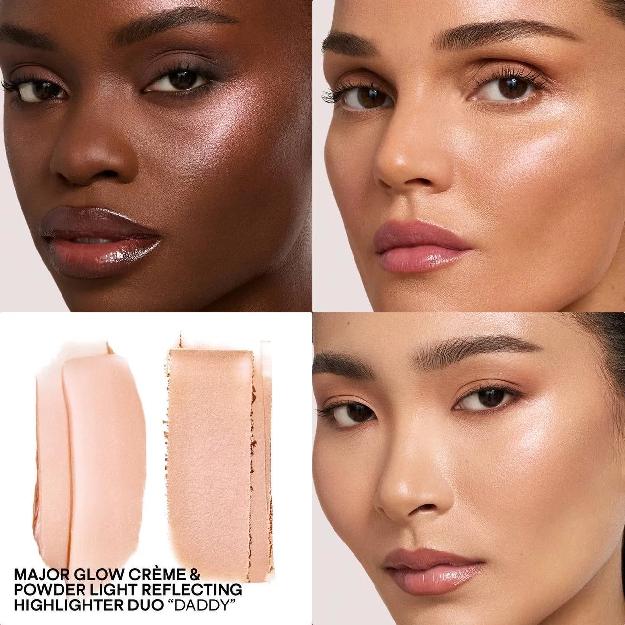 Patrick Ta Major Glow Crème & Powder Light Reflecting Translucent Highlighter Duo shade DADDY