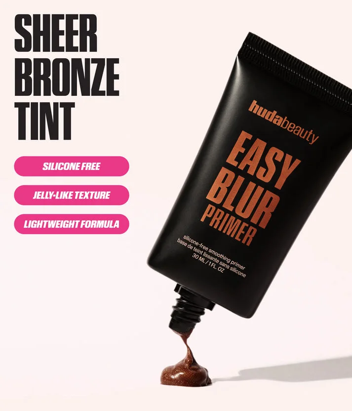 huda beauty EASY BLUR SILICONE-FREE SMOOTHING PRIMER BRONZE FUDGE