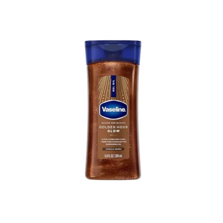 فازلين جولدن جلو جل أويل بزبدة الكاكاو لترطيب وإشراقة الجسم 200 مل | Vaseline Golden Glow Gel Oil with Cocoa Butter for Hydrated & Radiant Skin 20
