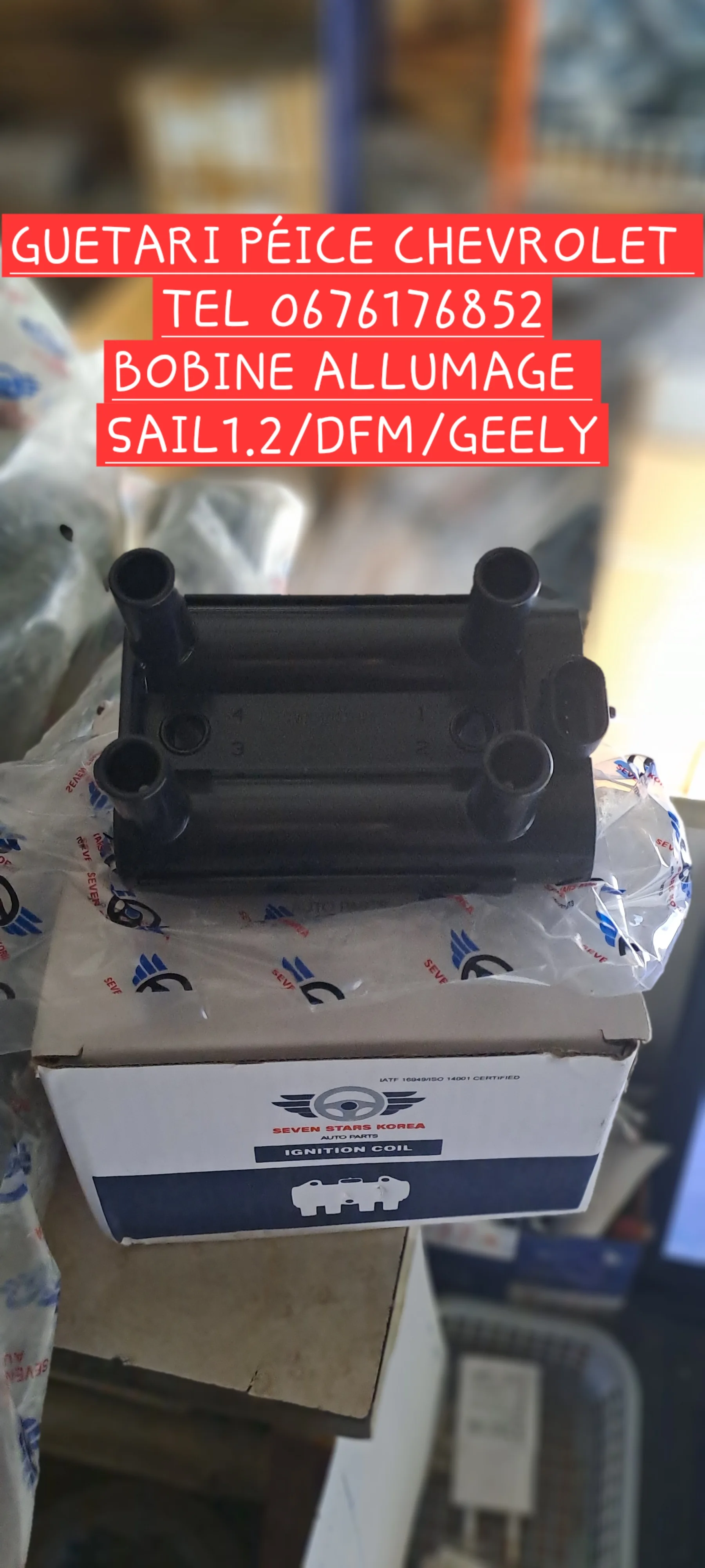 BOBINE ALLUMAGE SAIL1.2/DFM/GEELY