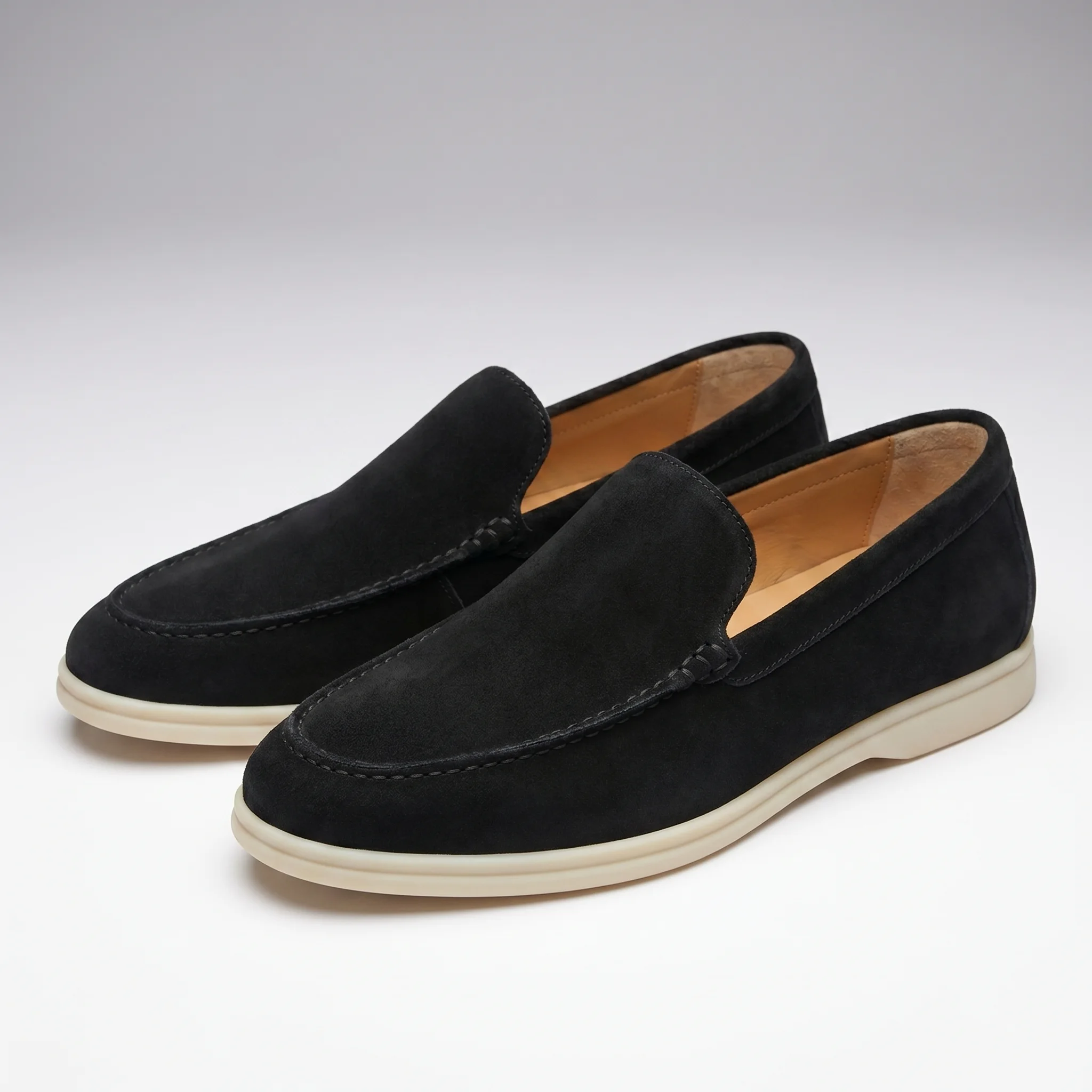 Mocassins Homme en Daim : noir