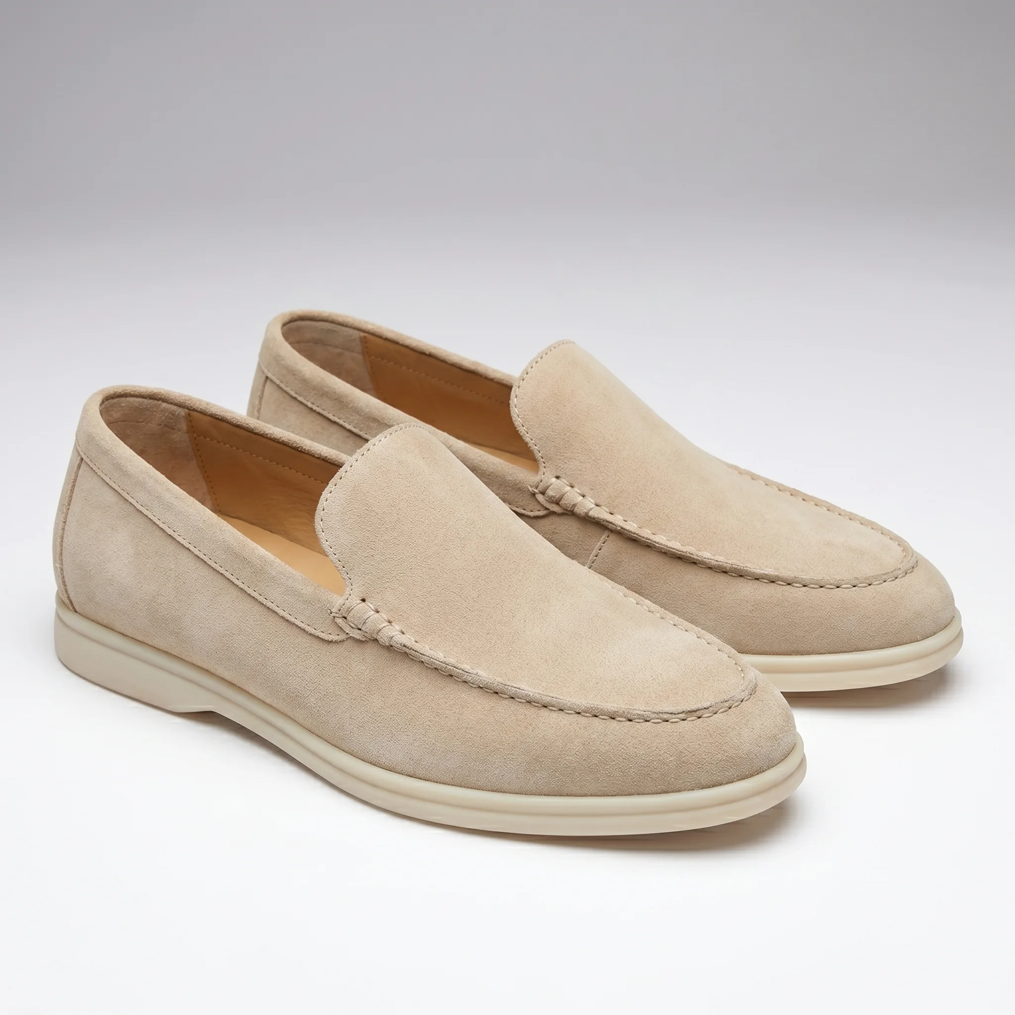 Mocassins Homme en Daim : BEIGE