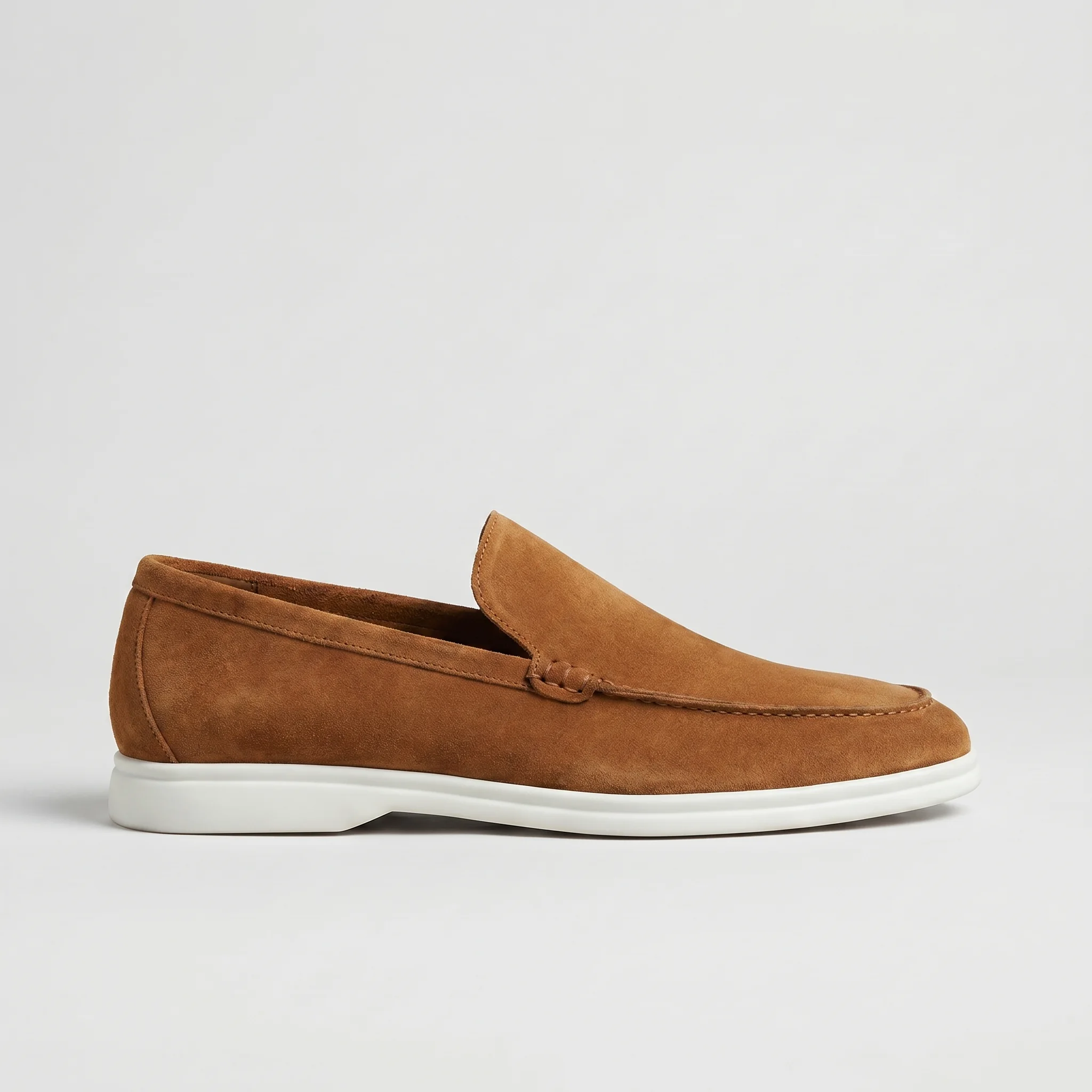 Mocassins Homme en Daim : Caramel