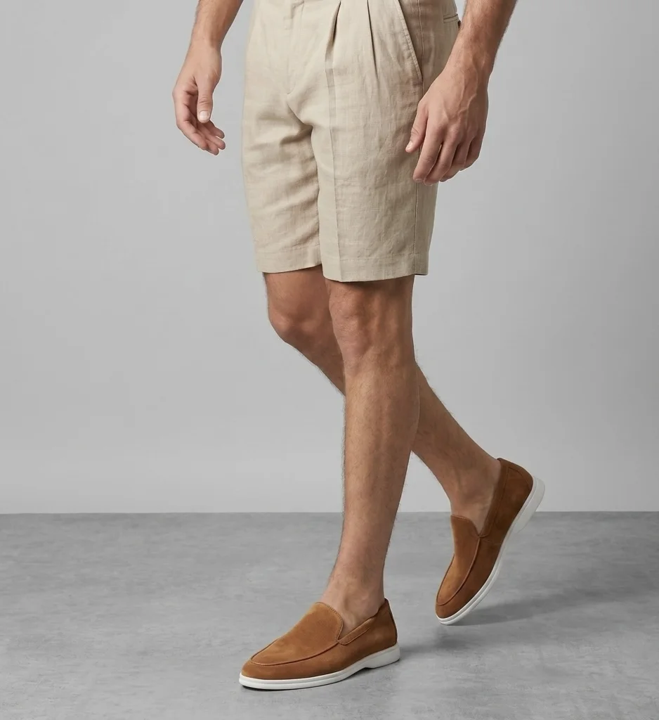 Mocassins Homme en Daim : Caramel