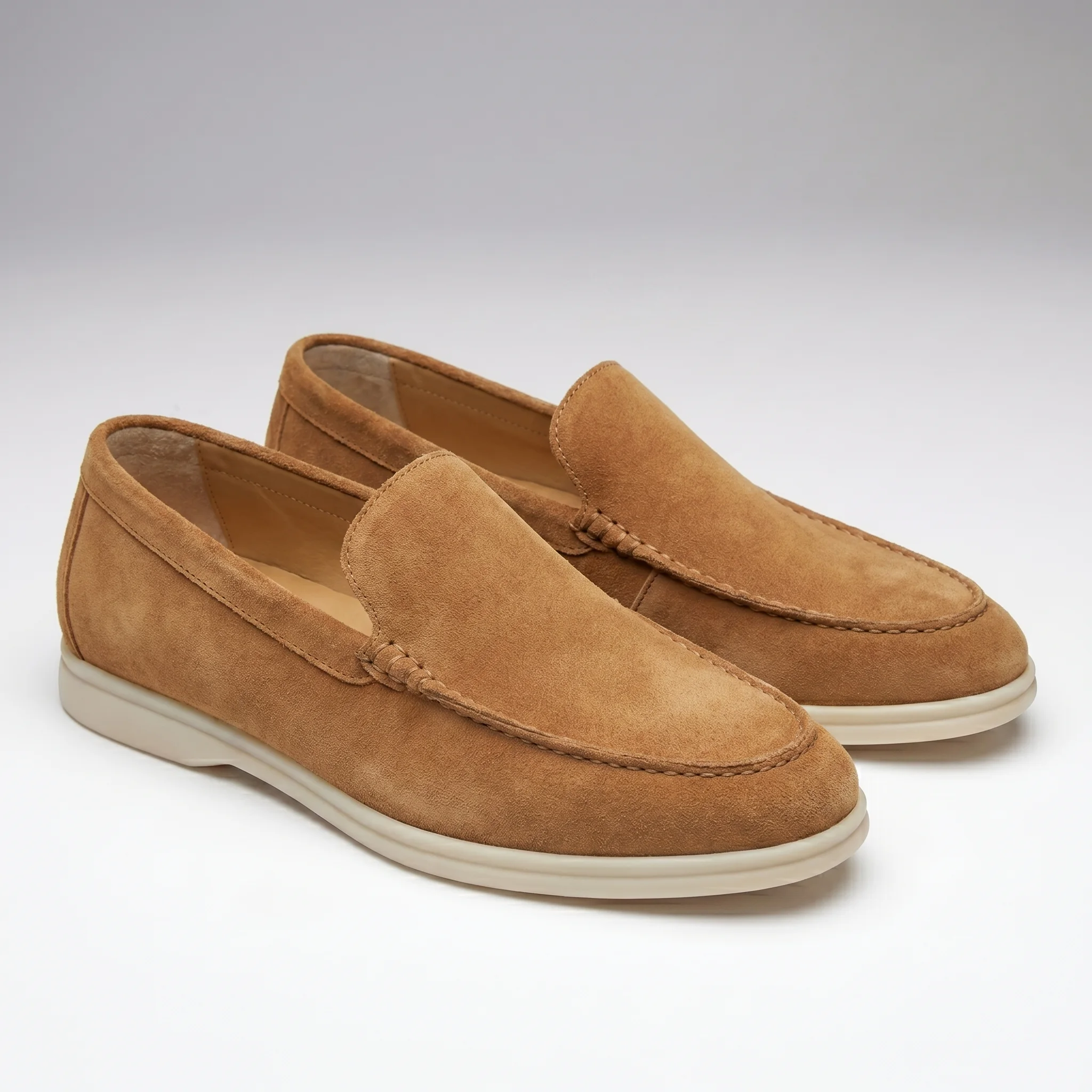 Mocassins Homme en Daim : Caramel