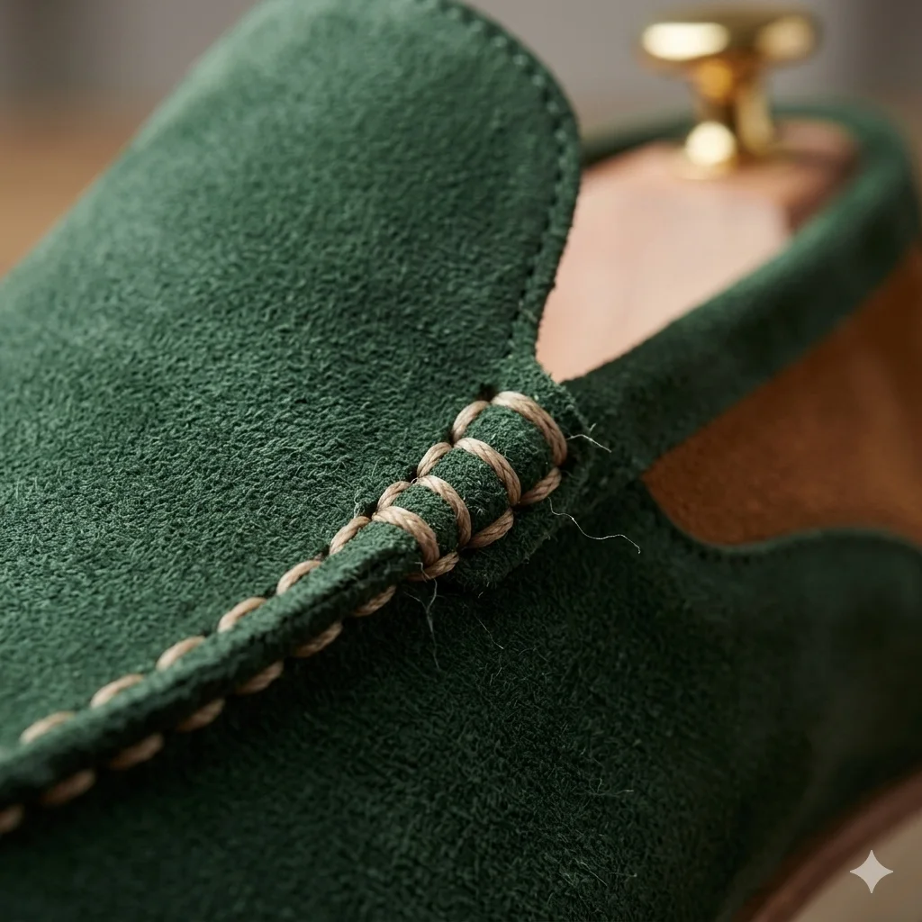 Mocassins Homme en Daim : Vert