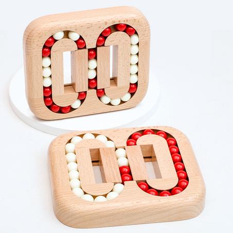 Classic wooden bead puzzle game
