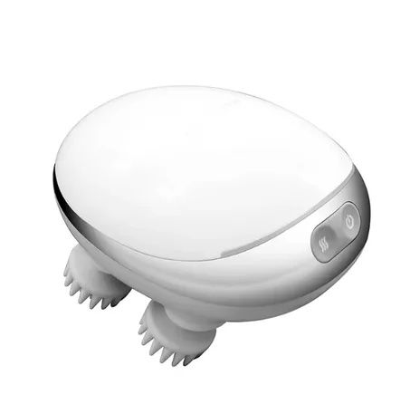 علاج الضوء الأحمر مدلك رأس فروة الرأس مدلك شعر محمول مقاوم للماء بفروة الرأس مع اهتزاز