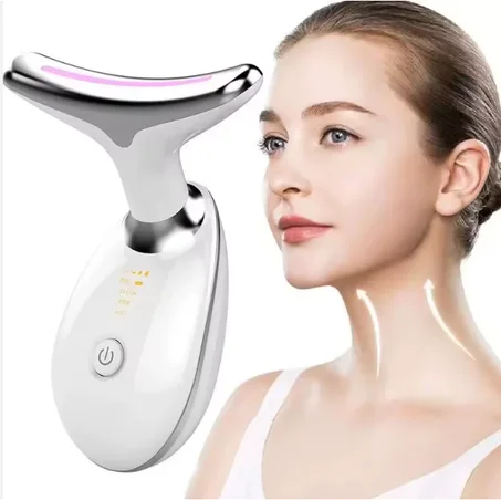 جهاز تدليك الوجه للاستخدام المنزلي جهاز تجميلي بتقنية الاهتزاز جهاز تدليك للوجه تجديد البشرة إزالة التجاعيد شدّ البشرة