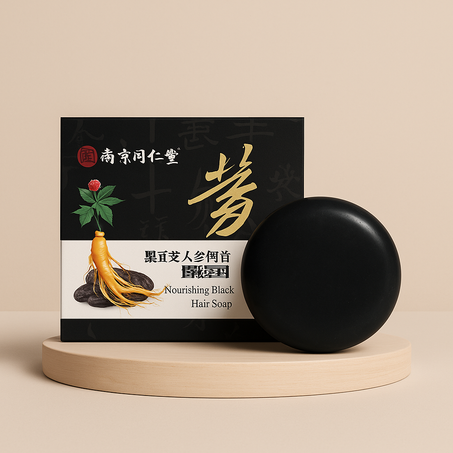 صابونة Ginseng لتغميق الشعر الأبيض