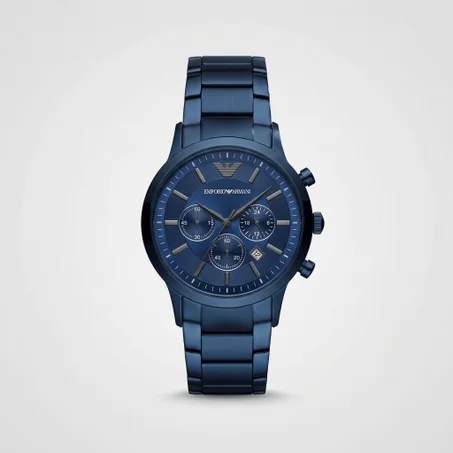 Emporio Armani Chronograph Full Blue — إيمبوريو أرماني كرونوغراف الأزرق بالكامل (أرماني أوشن الملكية)