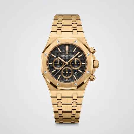 Audemars Piguet Royal Oak Chronograph Full Gold — أوديمار بيغيه رويال أوك كرونوغراف الذهب الخالص (أوديمار بيغيه رويال أوك الذهبية الملكية)