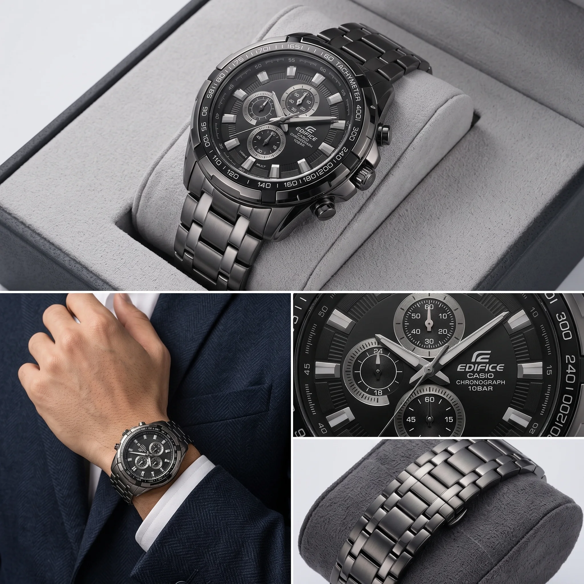 Casio Edifice Chronograph Full Black