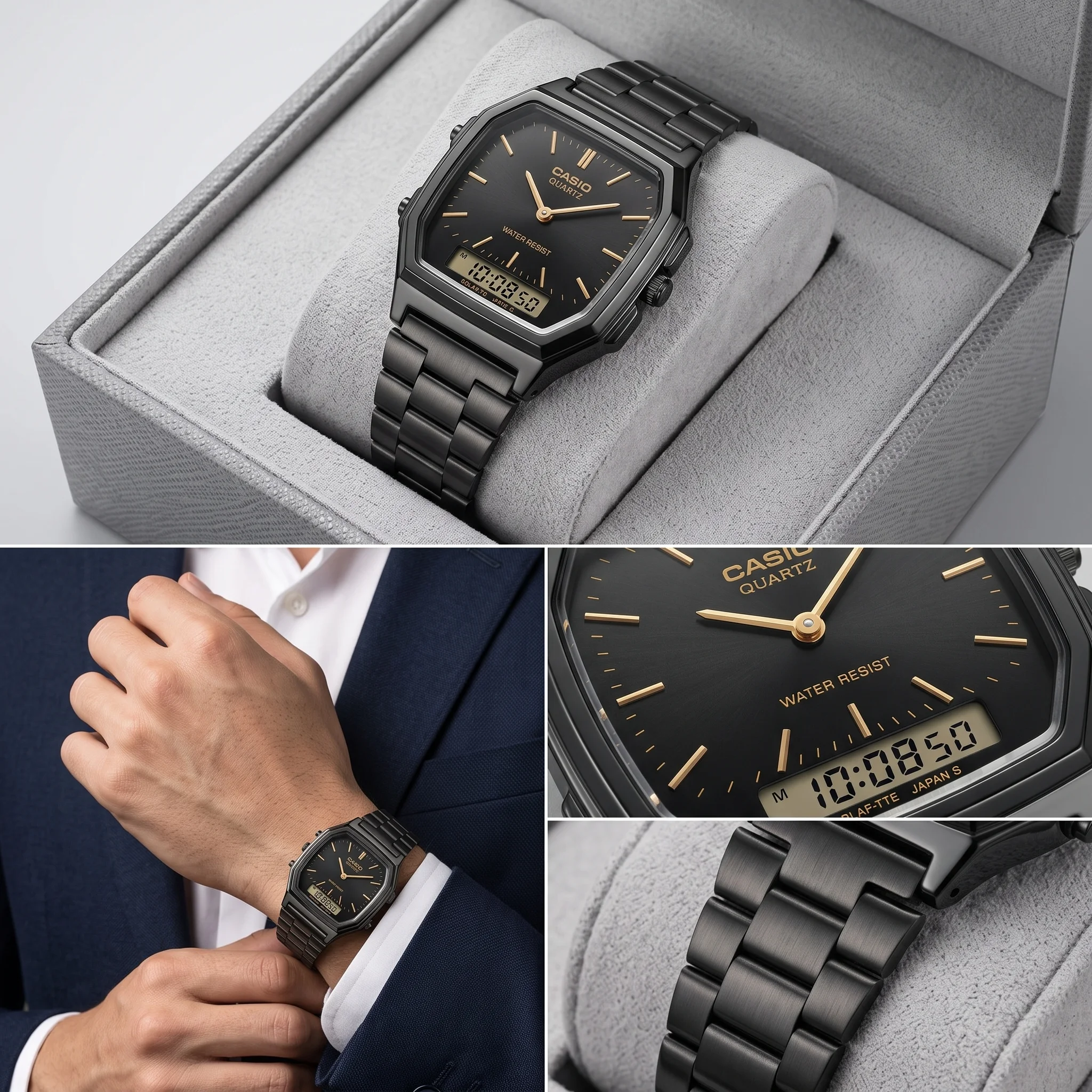Casio Vintage Black & Gold
